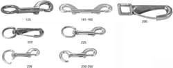 MSC&nbsp;Campbell Bolt Snap, 1/2 in, Rigid Open Eye, Zinc Plated