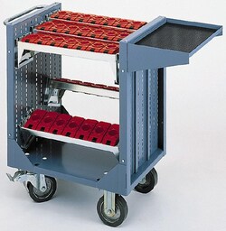 MSC&nbsp;LISTA CNC Tool Cart, 35 Tool Capacity, 40 Taper Size