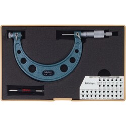 MSC&nbsp;Mitutoyo Screw Thread Micrometer, 3-4 inch, .001 inch Graduation, ±.0002 inch Accuracy