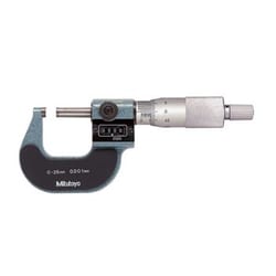 MSC&nbsp;Mitutoyo Digital Outside Micrometer, 0-25mm Range, 0.001mm Graduation, Ratchet Stop