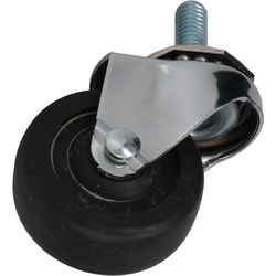 MSC&nbsp;E.R. Wagner Caster, Swivel, Stem Mount, 2 inch Hard Rubber Wheel