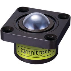 MSC&nbsp;Value Collection Ball Transfer, Chrome Steel, Square Base, 2 in Diameter