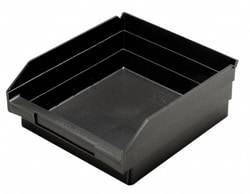 MSC&nbsp;Quantum Storage Plastic Hopper Shelf Bin, Polypropylene, Conductive