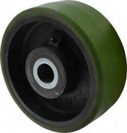 MSC&nbsp;Albion Caster Wheel, Polyurethane, 8 in Dia, 3 in Wide, 1-1/4 in Axle