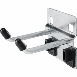 MSC&nbsp;Kennedy Pegboard Hook, Double Vertical End, 2 inch, Steel