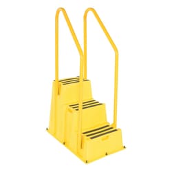MSC&nbsp;Vestil Step Stool, 1-Step, 500 lb Capacity, Polyethylene, Yellow