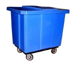 MSC&nbsp;Bayhead Products Poly Truck, 40 Bushel Capacity, 1,000 lb Capacity, Polyethylene, 5 in Casters