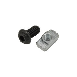 MSC&nbsp;80/20 Inc. Bolt Assembly, M6 x 12.00 mm, Black BHSCS, 15 & 40 Series