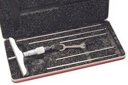 MSC&nbsp;Starrett Micrometer Depth Gage, Non-Rotating Blade, 0-6 in Range