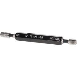 MSC&nbsp;SPI Plug Thread Gage, #12-28, Class 3B, Double End Go/No Go