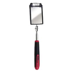 MSC&nbsp;Ullman Devices Telescoping Inspection Mirror, Rectangular Glass, Steel Handle, 2-9/16 in Wide