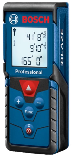 MSC&nbsp;Bosch Laser Measure, 165 ft Range, 1/16 in Accuracy, IP54