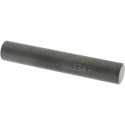 MSC&nbsp;SPI Plug & Pin Gage, Class ZZ Minus, 0.3340 in Dia, Black Oxide