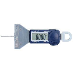 MSC&nbsp;Fowler Electronic Depth Gage, 0 to 1 in, Polycarbonate, 0.0010 in