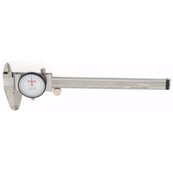 MSC&nbsp;Mitutoyo Dial Caliper, 6 inch, 0.001 inch Graduation, Carbide-Tipped Jaws