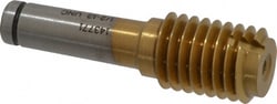 MSC&nbsp;GF Gage Plug Thread Gage, 1/2-13 Thread, 2B & 3B Class, Single End, Go, Titanium Nitride
