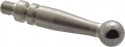MSC&nbsp;Mitutoyo Dial Test Indicator Contact Point, 3 mm Ball, Carbide, for Horizontal Type