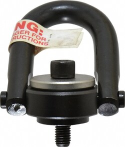 MSC&nbsp;Jergens Center-Pull Hoist Ring, 2500 lb Capacity, 1/2-13 Thread, Alloy Steel