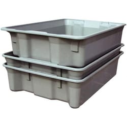 MSC&nbsp;MFG Tray Fiberglass Storage Tote, 500 Lb Capacity, Stacking, Nesting