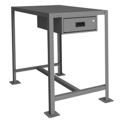 MSC&nbsp;Durham Stationary Work Table, Steel Top, Steel Base, 36 inch W, 24 inch D, 36 inch H, 2000 lb Capacity