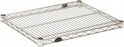 MSC&nbsp;Value Collection Wire Shelving, Stainless Steel, 18 in, 24 in