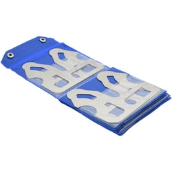 MSC&nbsp;Value Collection Radius Gage Set, Steel, 0.55-1 in Radius, 0.05 in Graduation, 10 pc