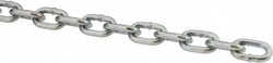 MSC&nbsp;Peerless Chain Welded Straight Link Machine Chain, Steel, Zinc Plated, #2, 325 Lb Capacity