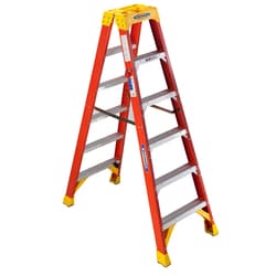 MSC&nbsp;Werner Twin Step Ladder, 6ft, Type IA, Fiberglass