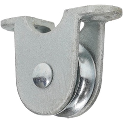 MSC&nbsp;Value Collection Side Mount Pulley, 1-3/8 in OD, Malleable Iron, Galvanized