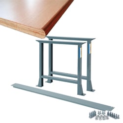 MSC&nbsp;Value Collection Stationary Industrial Work Bench, 72 x 36 x 34 in, 5400 lb Capacity