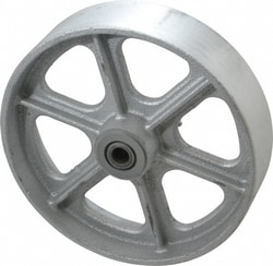 MSC&nbsp;Albion Caster Wheel, Semi-Steel, 8 inch Diameter, 2 inch Wide, Roller Bearing