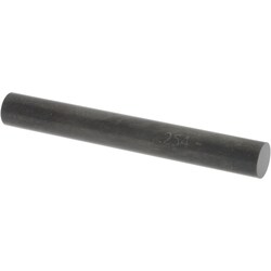 MSC&nbsp;SPI Plug & Pin Gage, Class ZZ Minus, 0.2540 in, Black Oxide