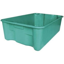 MSC&nbsp;MFG Tray Fiberglass Storage Tote, 500 lb Capacity, Blue, Stacking, Nesting