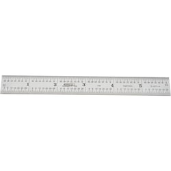 MSC&nbsp;SPI Steel Rule, Spring Steel, 6 Inch, 10R Graduation, Rigid
