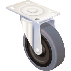 MSC&nbsp;Albion Swivel Top Plate Caster, Rubber, 4 in, 300 lb