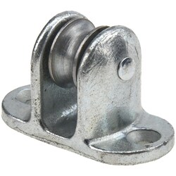 MSC&nbsp;Campbell Shell Block, 1,800 Lbs Load Limit, Single Sheave, Wood