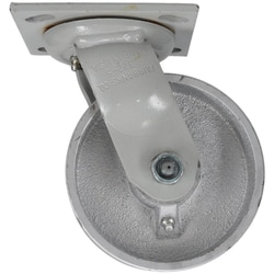 MSC&nbsp;Fairbanks Rigid Top Plate Caster, Phenolic, 5 in Wheel Dia, 1,000 lb Capacity, 6-1/2 in OAH
