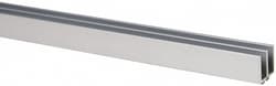 MSC&nbsp;80/20 Inc. Door Slide Track, 1 Panel, 0.281 in Door, 48 in Max Width, Clear Anodized Aluminum