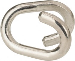 MSC&nbsp;Value Collection Open End Link, Q235 Grade, Blue Zinc Plating, 1/4 in Diameter