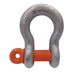MSC&nbsp;CM Anchor Shackle, Alloy Steel, Screw Pin, Self-Colored Finish