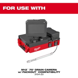 MSC&nbsp;Milwaukee Tool Inspection Camera, 18 mm Scope, 75 ft Viewing Distance, 7 in Display