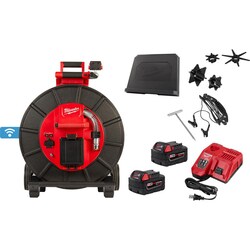 MSC&nbsp;Milwaukee Tool Video Inspection System, Self-Leveling HDR, Mounts to Ridgid Reels, 4x Magnification