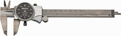 MSC&nbsp;Mitutoyo Dial Caliper, 6 in, 0.001 in Graduation, Black Face