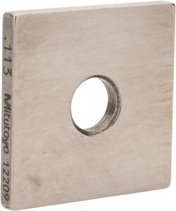 MSC&nbsp;Mitutoyo Gage Block, Square, Steel, 0.113 in, Grade 0