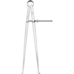 MSC&nbsp;Starrett Inside Caliper, 12 Inch Leg, Spring Joint, Steel, Polished