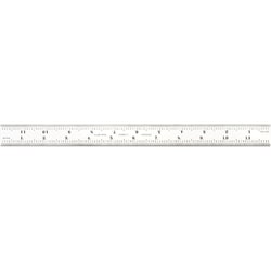 MSC&nbsp;Starrett Combination Square Blade, 24 in, 16R Graduation, Satin Chrome, Steel