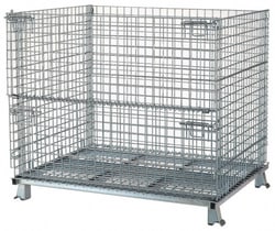 MSC&nbsp;Nashville Wire Bulk Storage Container, Steel, Basket-Style, Stacking