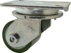 MSC&nbsp;Albion Swivel Top Plate Caster, Polyurethane, 4 in Wheel, 1200 lb Capacity