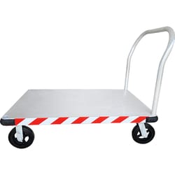 MSC&nbsp;PRO-SOURCE Platform Truck, Aluminum, 48 x 24 in, 8 in Casters