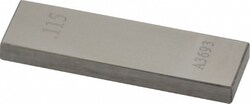 MSC&nbsp;Value Collection Gage Block, Rectangle, 0.115 Inch, Grade AS-1, Steel